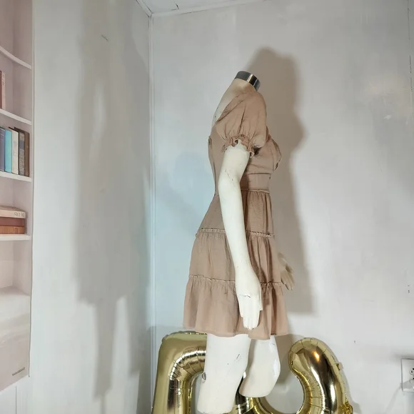 Trixxi Tan Midi Dress - Picture 3 of 7